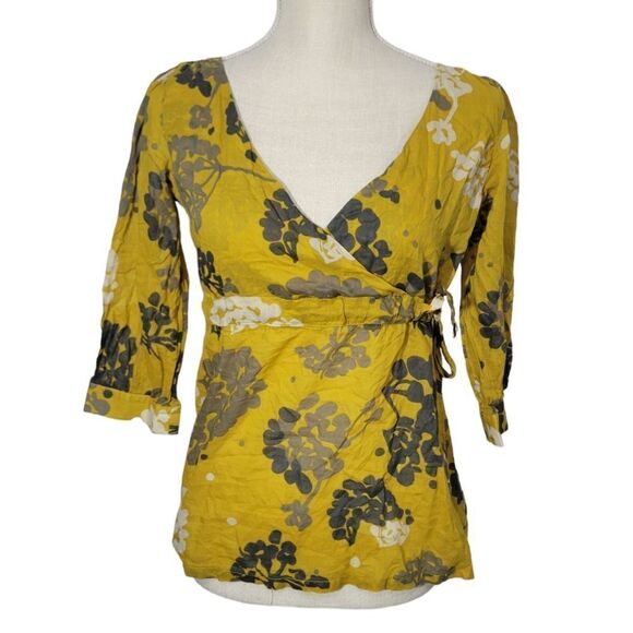 Fossil side tie blouse - Picture 1 of 9